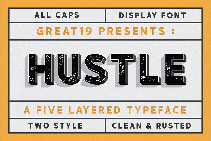 Hustle Display Font