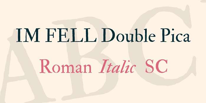 IM Fell Double Pica Font