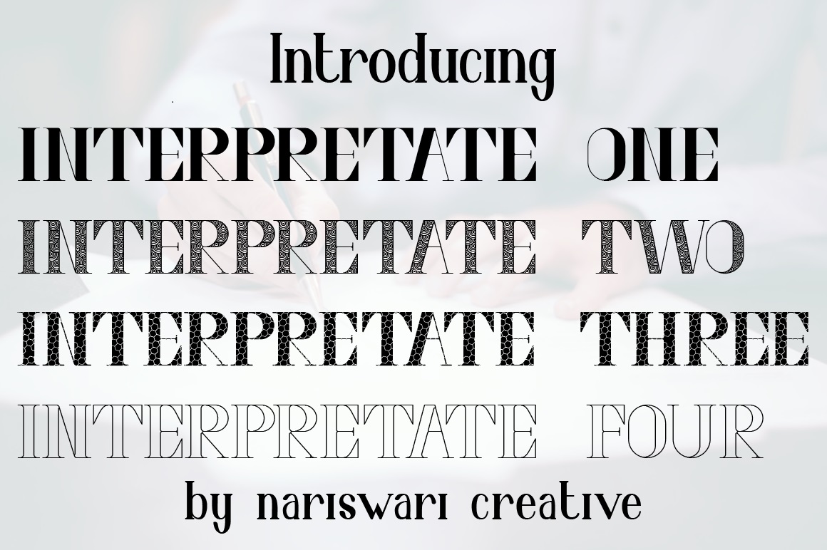 Interpretate Four Font