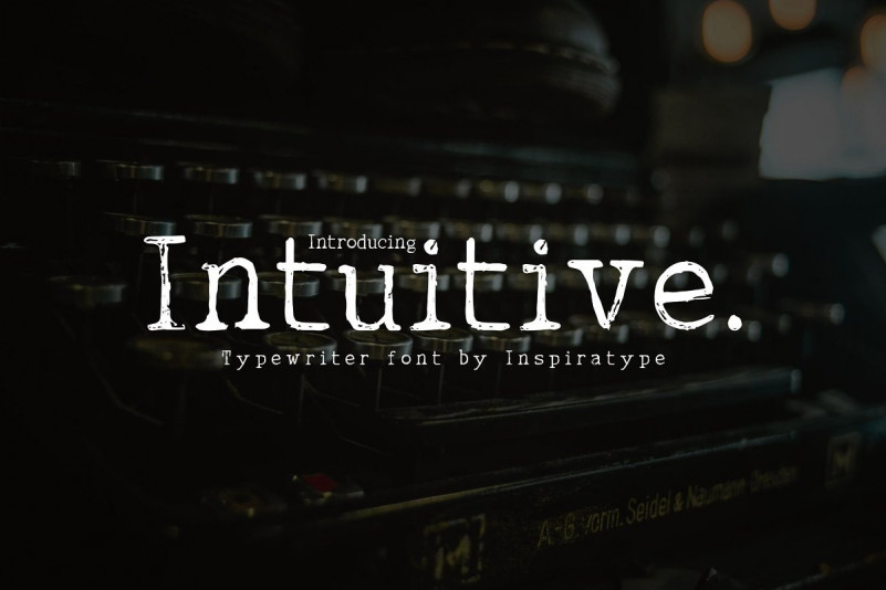 Intuitive Typewriter Display Font