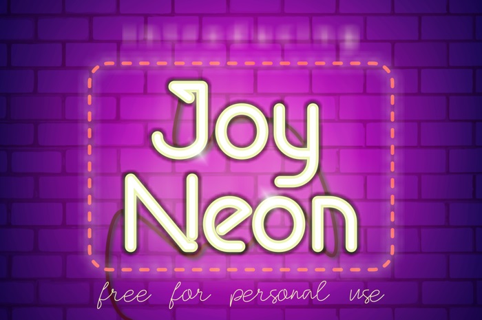 Joy Neon Font Duo