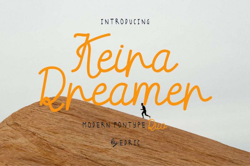 Keira Dreamer Script Font Duo