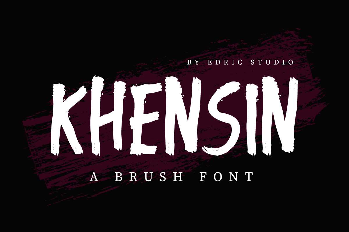 Khensin Brush Script Font
