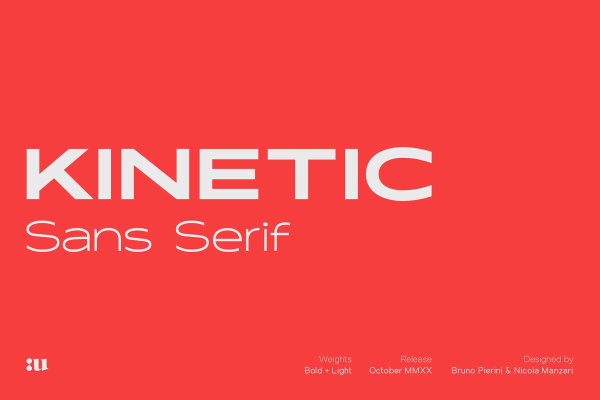 Kinetic Sans Serif Typeface