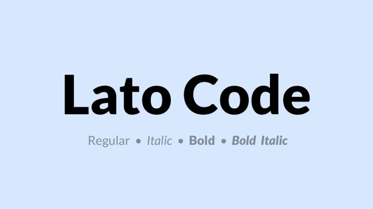 Lato Code Font Family