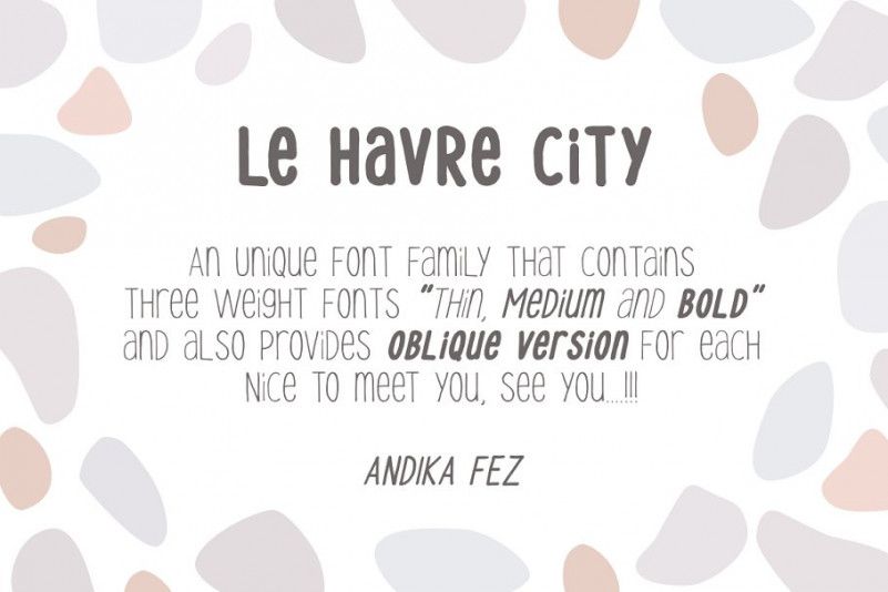 Le Havre City Font Family