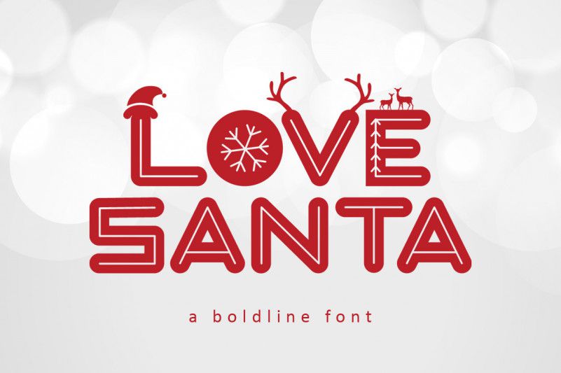 Love Santa Font for Christmas