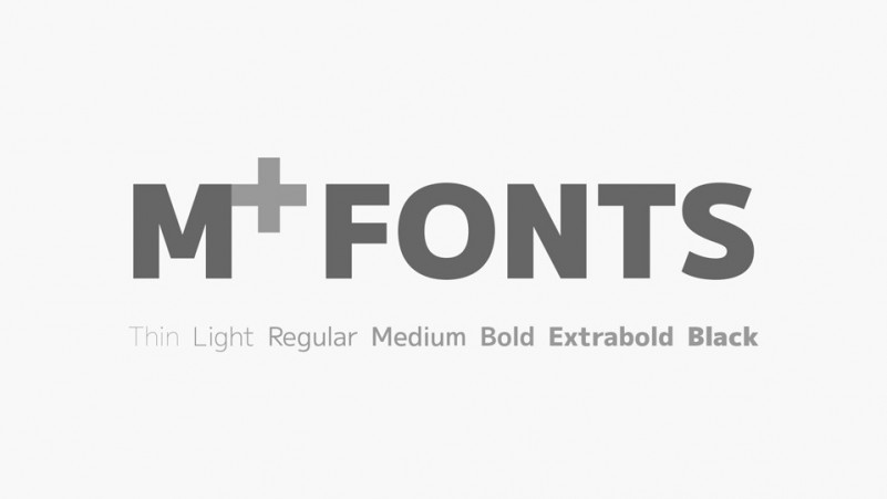 M+ Sans Serif Font Family