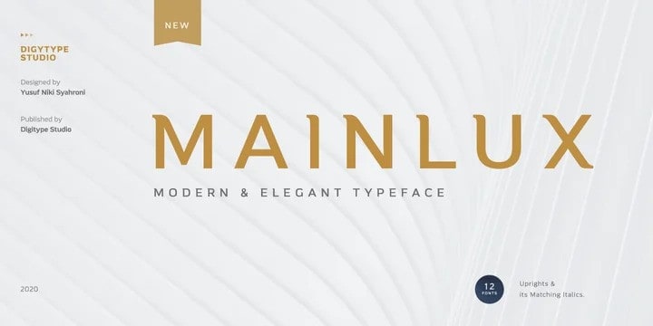 Mainlux Sans Serif Typeface