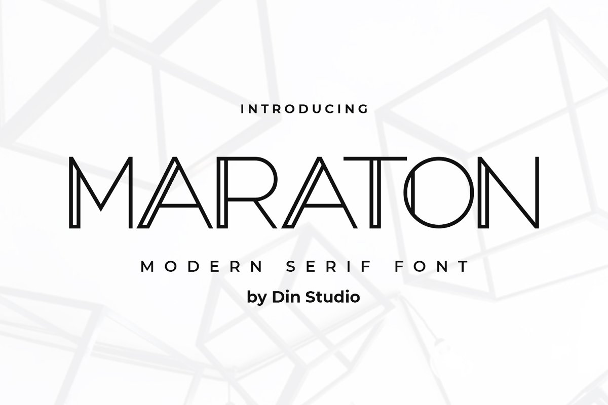 Maraton Modern Sans Display Font