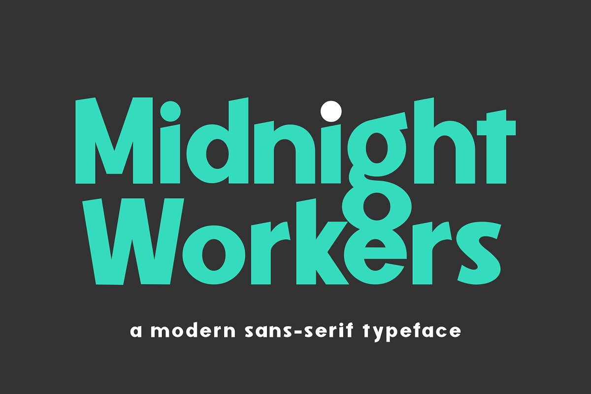 Midnight Workers Sans Serif Typeface