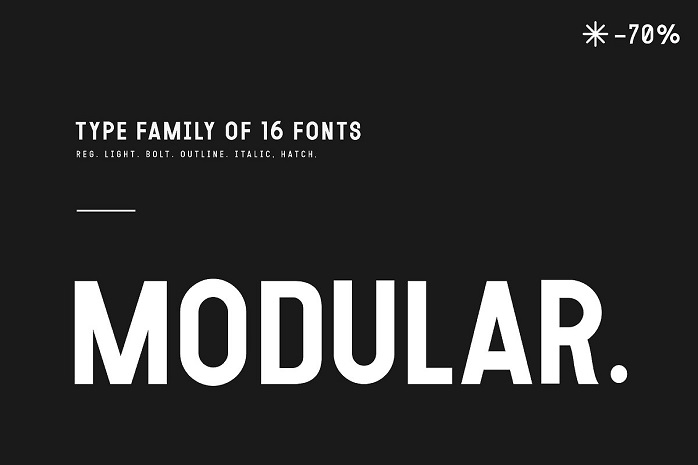 Modular Font Family