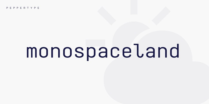 Monospaceland Sans Serif Font