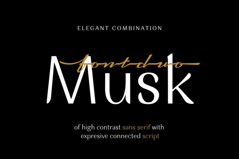 Musk Sans Serif Typeface