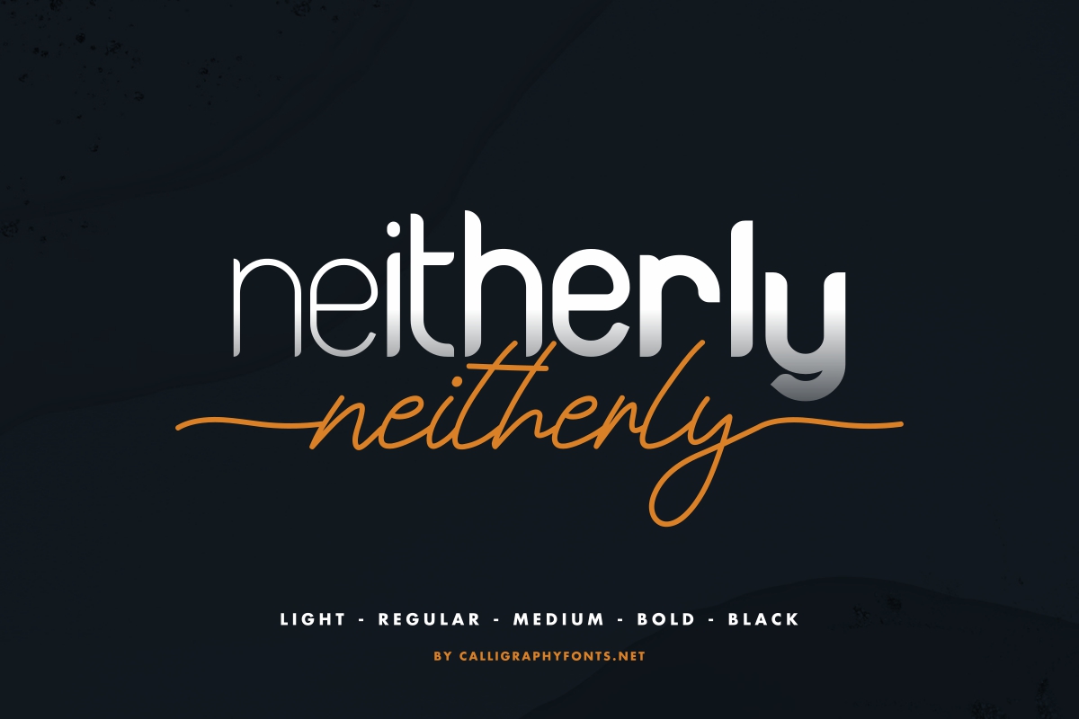Neitherly Font Duo