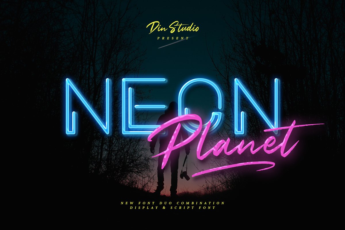 Neon Planet Display Typeface