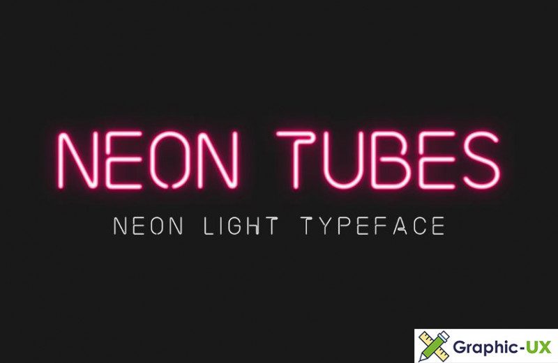 Neon Tubes Light Font