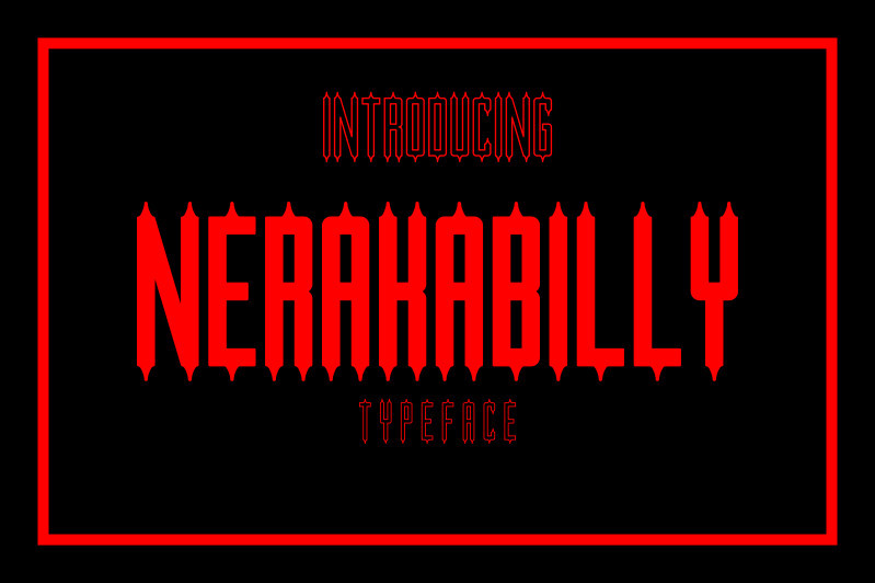Nerakabilly Typeface