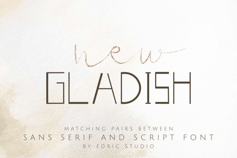 New Gladish Font Duo