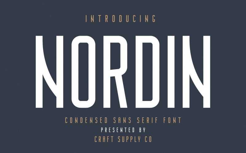 Nordin Condensed Sans Font