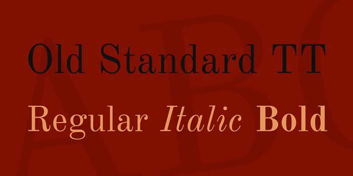 Old Standard TT Font