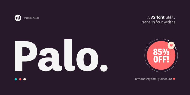 Palo Sans Serif Typeface