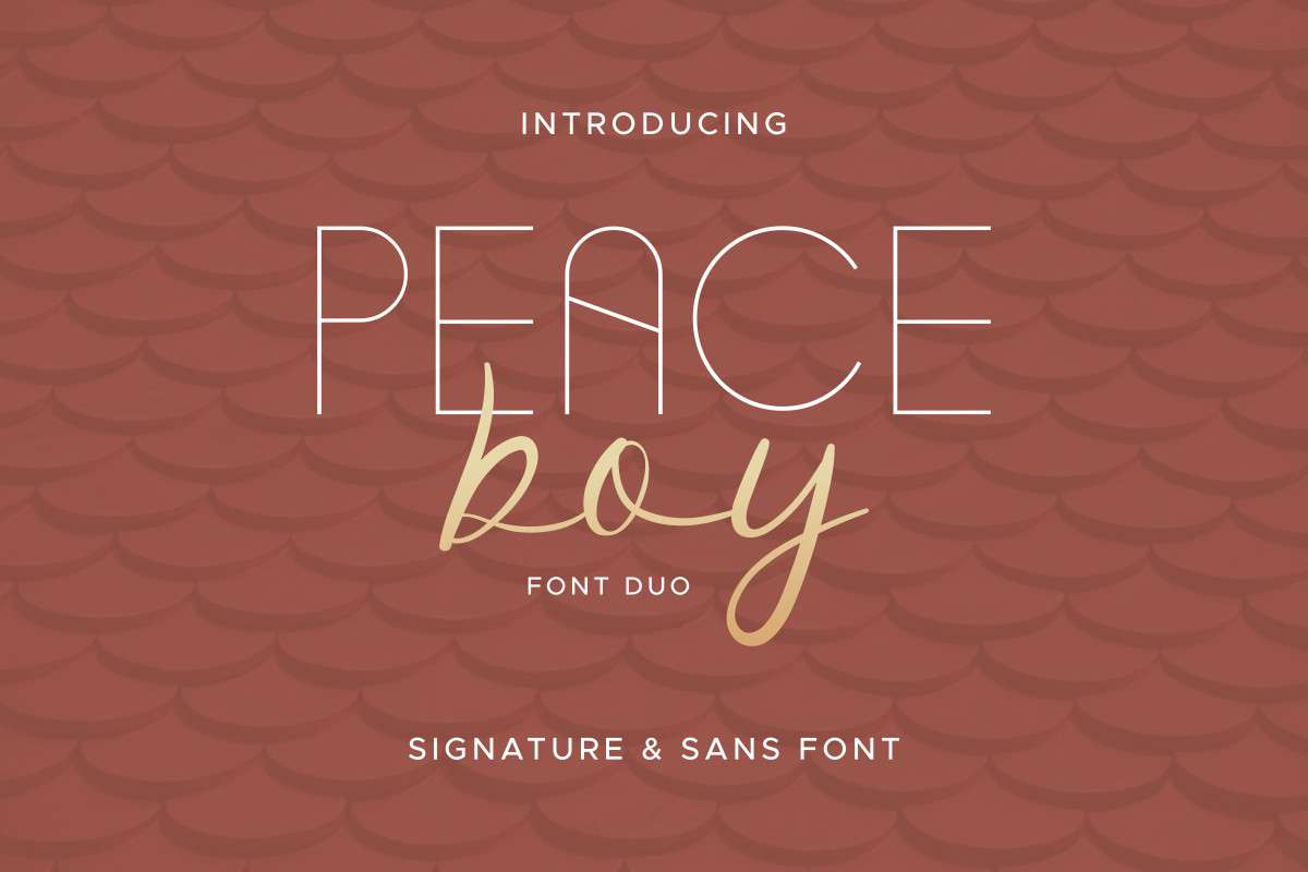 Peace Boy Font Duo