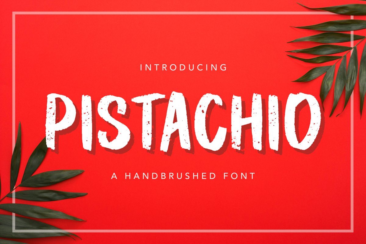 Pistachio Hand Brush Script Font