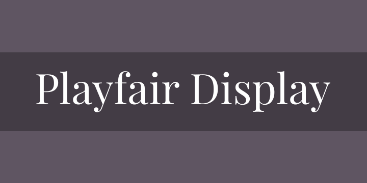 Playfair Display SC Font