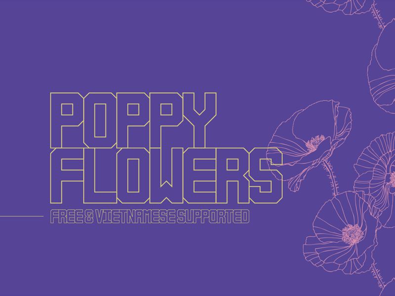 Poppy Flowers Typeface