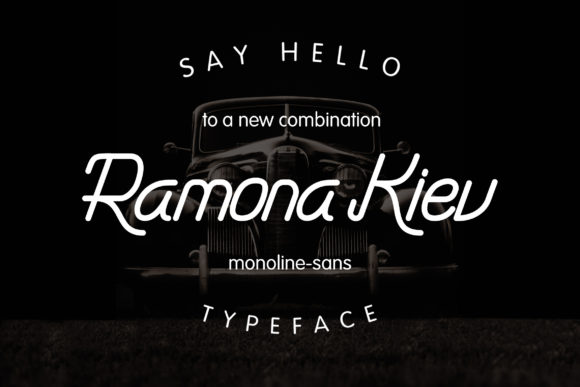 Ramona Kiev Monoline Font