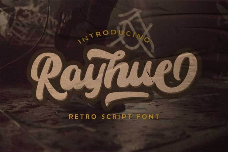 Rayhue – Retro Bold Script Font 4702556!