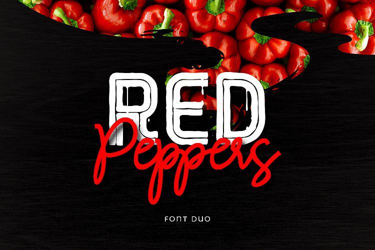 Red Peppers Font Duo
