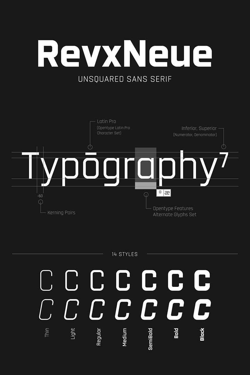 Revx Neue Typeface