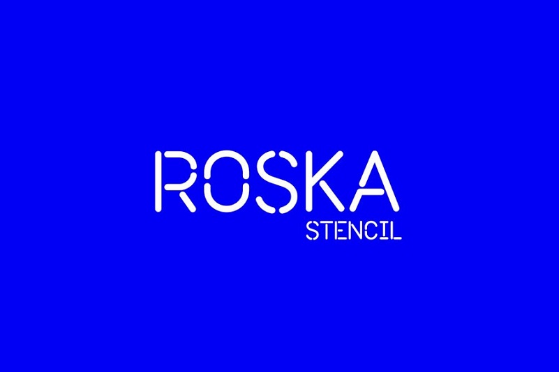 Roska Stencil Display Font