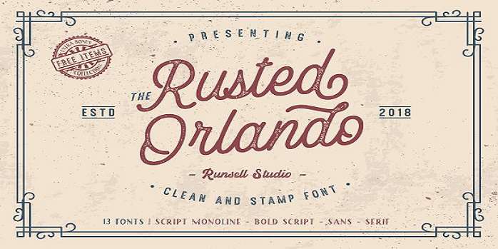 Rusted Orlando Sans Font
