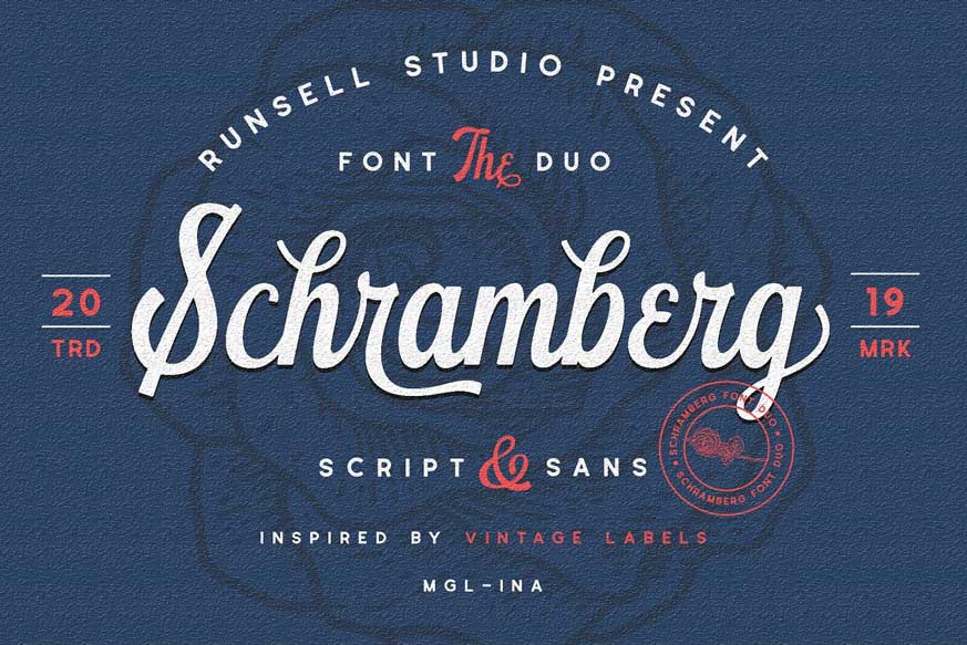 Schramberg Font Duo+Logo Template