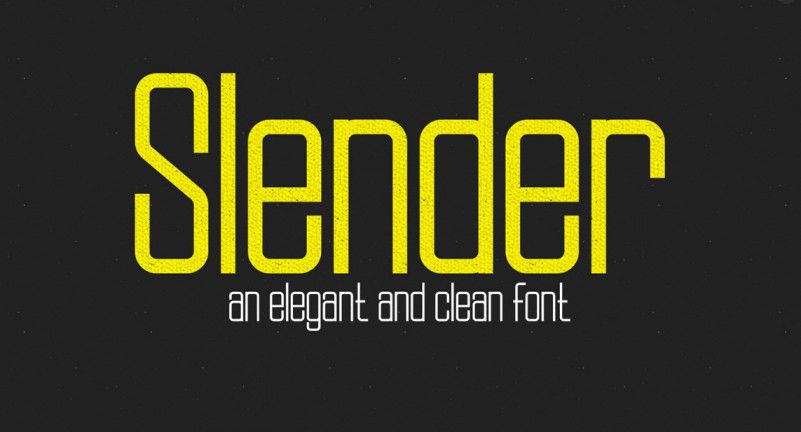Slender Font Family