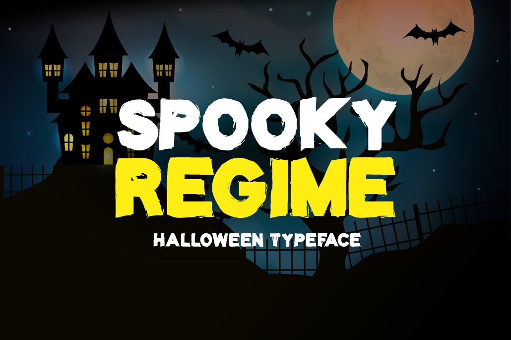 Spooky Regime Display Horror Font