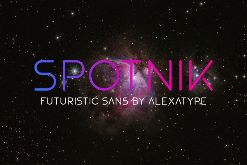 Spotnik Ultra Modern Space Font