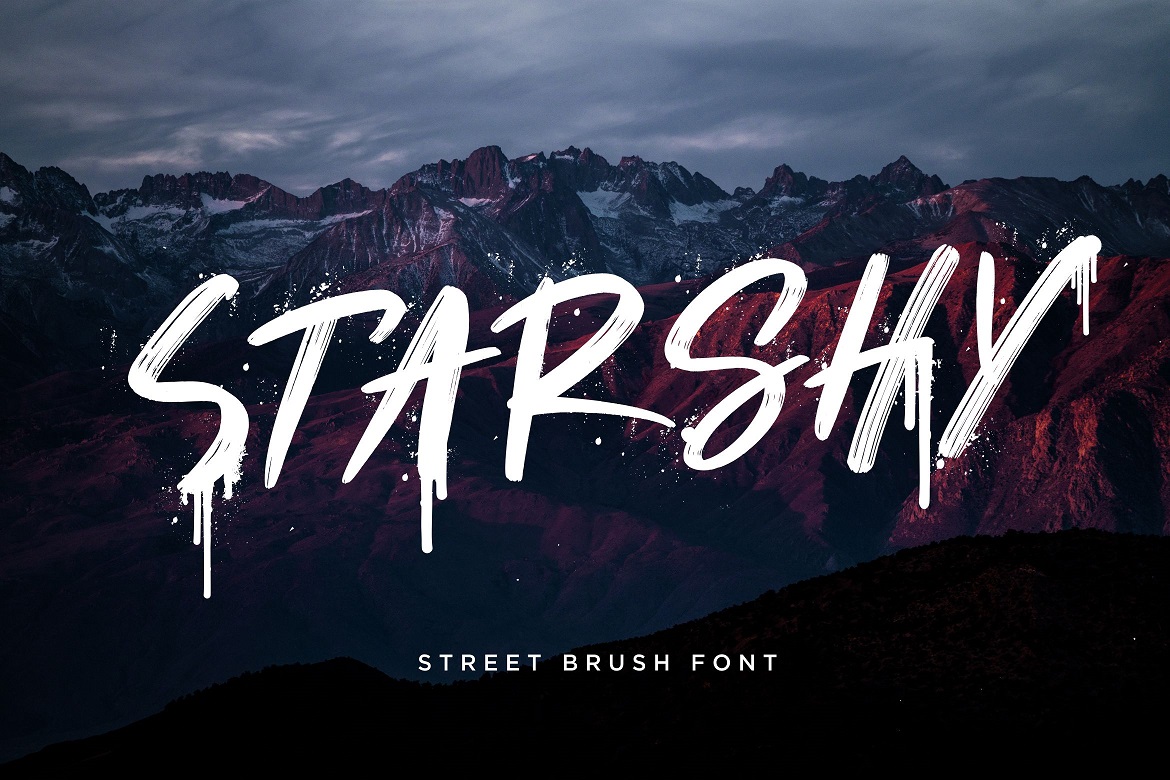 Starshy Street Brush Font