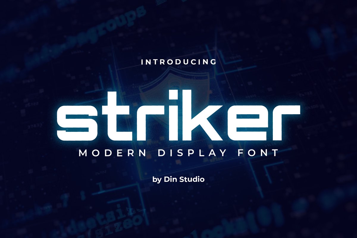 Striker Modern Sans Display Font