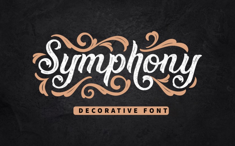 Symphony Decorative Display Font