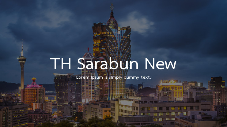 Th Sarabun New Font Family