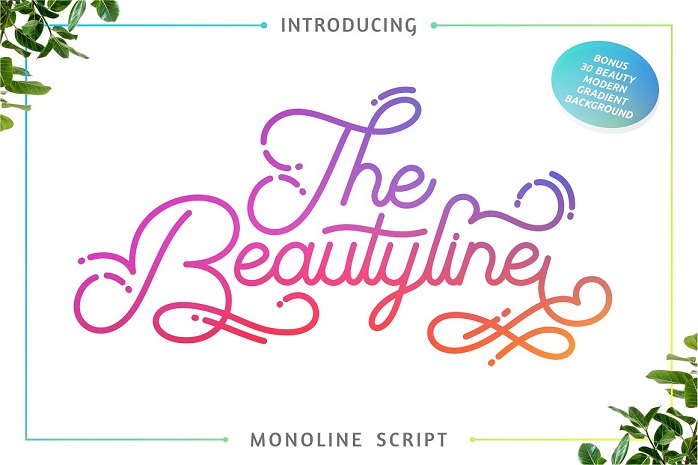 The Beautyline Script Font