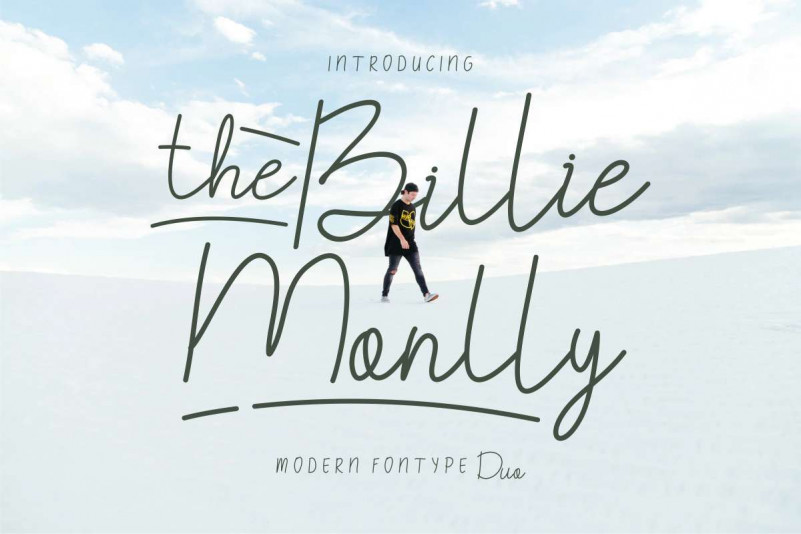The Billie Monlly Font Duo