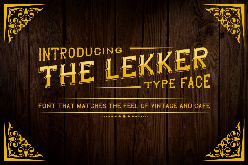The Lekker Vintage Font