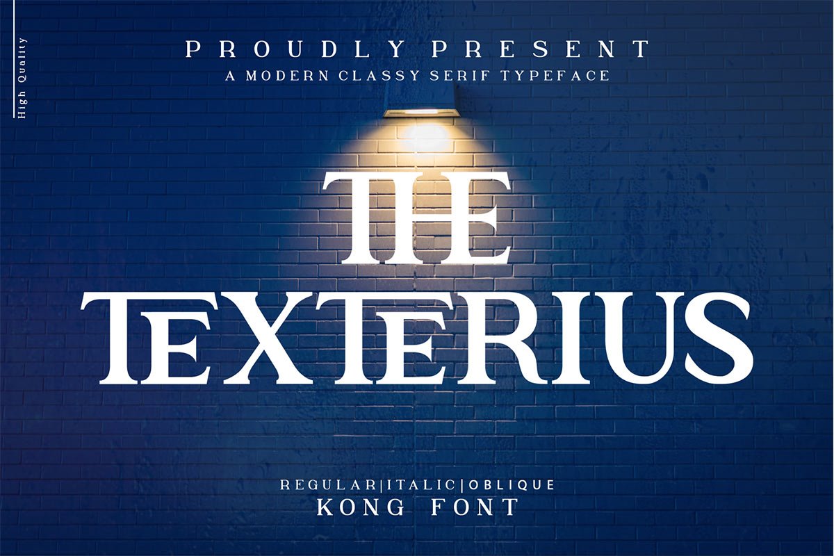 The Texterius Typeface