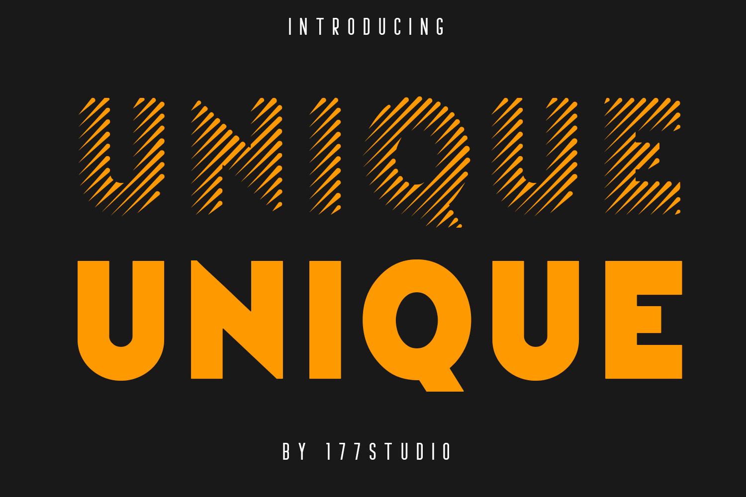 Unique Sans Serif Font