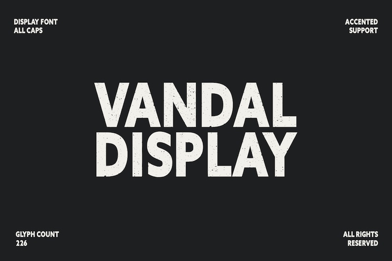 Vandal Sans Serif Display Font